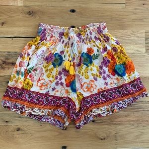 Floral Print Anthropologie Shorts